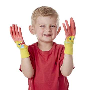 Giddy Buggy Gardening Gloves for Kids - Easy Grip & Durable