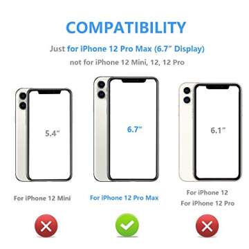 Onetop Compatible with iPhone 12 Pro Max Wallet Case with Card Holder,PU Leather Kickstand Card Slot...