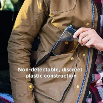 Houdini Discreet Flask 7.25 oz - Leak-Free & Stylish