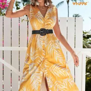 WHIPPY 3 Packs Women Straw Woven Elastic Stretch Waist Belts Fashion Boho Braided Skinny Ladies Dress Belt