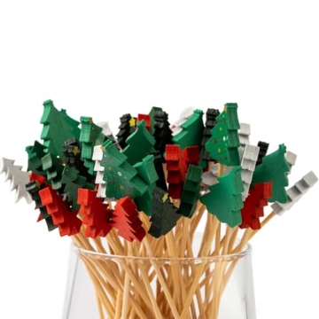 Jiesky 125 Bamboo Cocktail Picks for Festive Gatherings