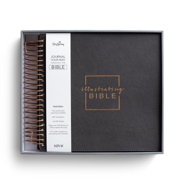 Illustrating Bible NIV Dark Grey for Creative Study