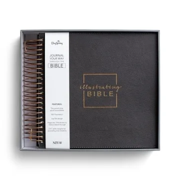 Illustrating Bible NIV Dark Grey for Creative Study