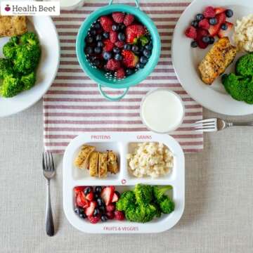Health Beet MyPlate Portion Control Plate for Kids