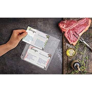 Better Kitchen Products Recipe Card Page Protectors 100 Count