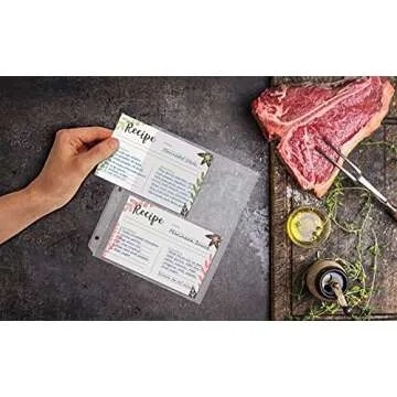 Better Kitchen Products Recipe Card Page Protectors 100 Count