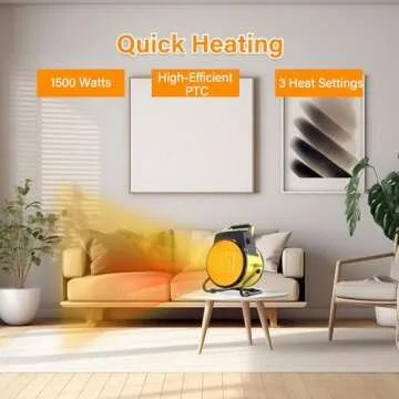 Karveden Outdoor Heater – Portable Electric Space Heater