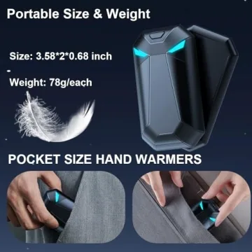 Hand Warmers 2 Pack with 3 Heat Settings for Winter Outdoor Activities
