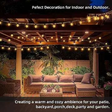 RTTY 100ft Outdoor String Lights - Dimmable & Waterproof