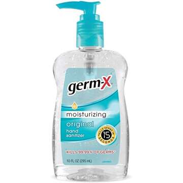 Germ-X Hand Sanitizer, Original, Pump Bottle, 10 Fluid Ounce