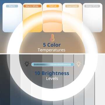 Eicaus 14'' Foldable Ring Light with 67'' Tall Phone Tripod, Selfie Light with Remote for Video Recording, Live Streaming, Makeup, TIK Tok, Big Ringlight with Tripod for iPhone, Android, Camera