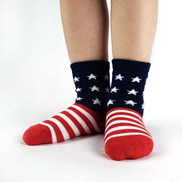 Toddler Non Skid Cotton Socks 12 Pairs by Flanhiri