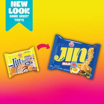 OTOKI Jin Ramen Mild Flavor, Authentic Korean Instant Noodles, Delicate and Savory Beef Broth, Quick...
