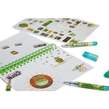 Star Wars Baby Yoda Coloring Set with Travel Case for Kids
