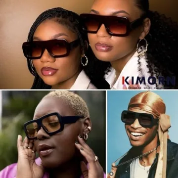 KIMORN Retro UV Protection Sunglasses Oversized Shades