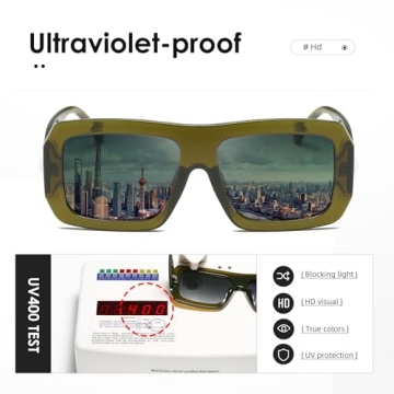 KIMORN Retro UV Protection Sunglasses Oversized Shades