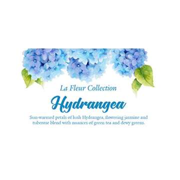 Root Candles Scented Candles La Fleur Collection Beeswax Blend Handcrafted 3-Wick Candle, 14-Ounce, Hydrangea