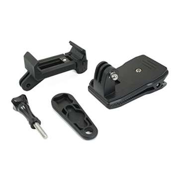 Action Mount Wearable Backpack Clip and Phone Holder Setup, Compatible with GoPro Cameras and iPhones