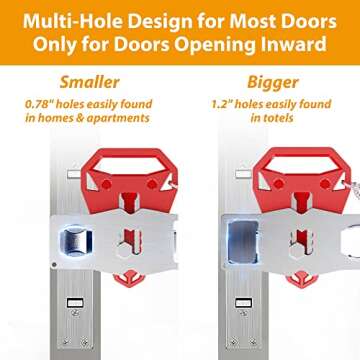 Portable Hotel Door Lock for Travelers Safety Essentials
