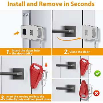 Portable Hotel Door Lock for Travelers Safety Essentials