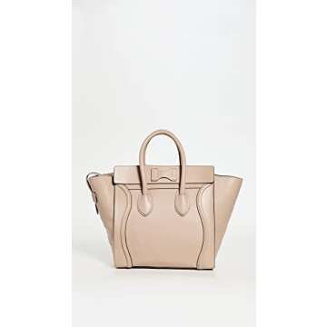 Celine Women's Pre-Loved Mini Luggage Bag, Neutral, Tan, One Size