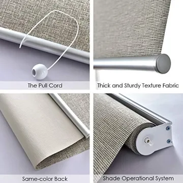 ALLBRIGHT Thermal Blackout Roller Shades Easy to Install