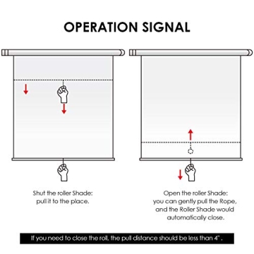 ALLBRIGHT Thermal Blackout Roller Shades Easy to Install