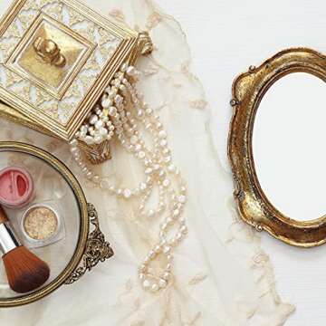 2 Strands 4-5 mm 5-6 mm Natural Freshwater Pearls Beads White Baroque Cultured Irregular Pearls Beads for Jewelry Making for Crafts Necklaces Bracelets Earrings