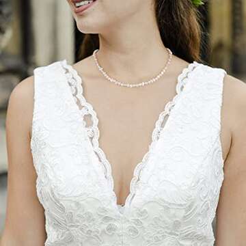 2 Strands 4-5 mm 5-6 mm Natural Freshwater Pearls Beads White Baroque Cultured Irregular Pearls Beads for Jewelry Making for Crafts Necklaces Bracelets Earrings