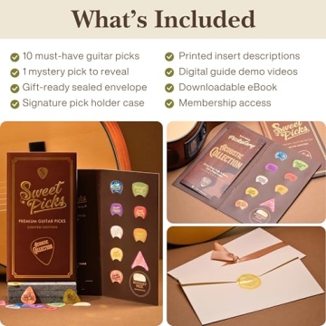 Guitar Picks Sampler in Signature Holder with Play Guide
