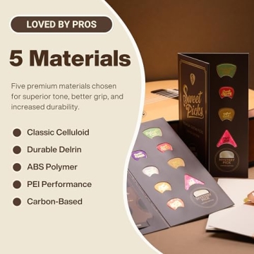 Guitar Picks Sampler in Signature Holder with Play Guide