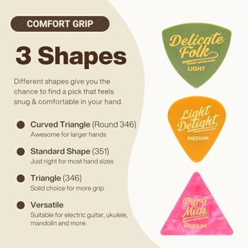 Guitar Picks Sampler in Signature Holder with Play Guide