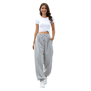 Stylish Basic Black White Sweatpants for Comfortable Wear