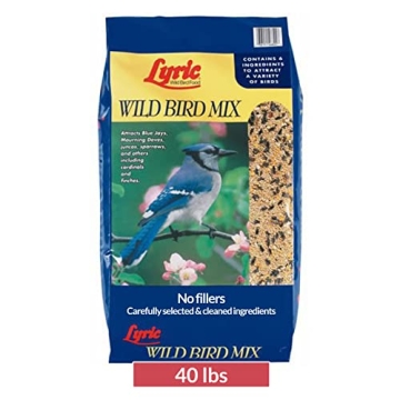 Lyric Wild Bird Mix - Premium 40 lb. Bag for Outdoor Bird Feeders