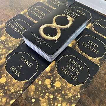 Infinity Oracle Deck - 80 Elegant Tarot Cards with Bag