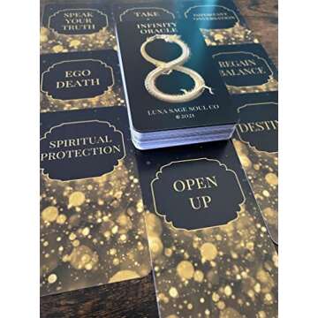 Infinity Oracle Deck - 80 Elegant Tarot Cards with Bag