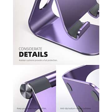 Lamicall Adjustable Tablet Stand for iPad & Phones