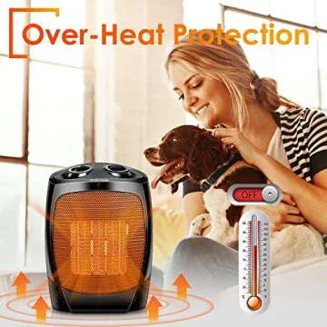 Room Heater Indoor Use, 1500W Quiet Fast-Heating Small Indoor Heater Space Heater for Large Room Heating with Thermostat, 3 Modes, Tip Over & Overheat Protection, Portable Indoor Heater Fan for Indoor