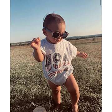 Twopumpkin Baby 4th of July Outfit for Boys & Girls