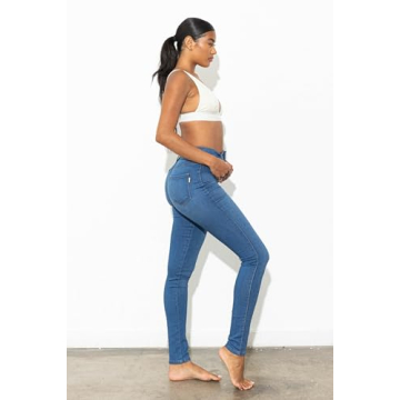 Vibrant Women’s Super Stretch High Waisted Skinny Jeans