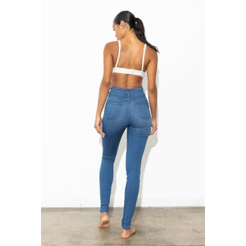 Vibrant Women’s Super Stretch High Waisted Skinny Jeans