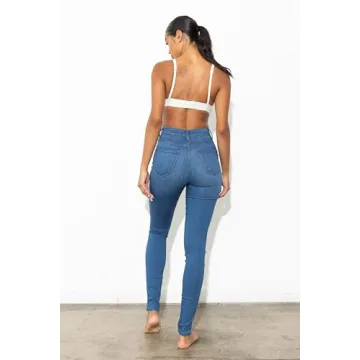 Vibrant Women’s Super Stretch High Waisted Skinny Jeans