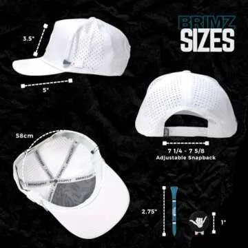 BRIMZ Golf Performance Hat with Tee Holder & Ball Marker
