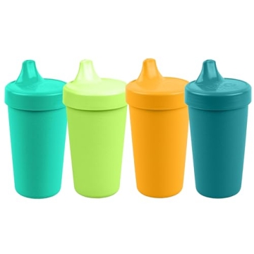 Re-Play Spill Proof Sippy Cups for Toddlers Pack of 4