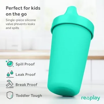 Re-Play Spill Proof Sippy Cups for Toddlers Pack of 4