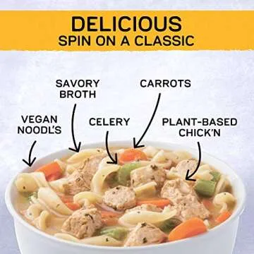 Gardein Plant-Based Chick'n Noodl' Soup, Vegan Goodness, 15 oz