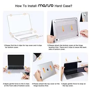 Stylish Protective Clear Case for MacBook Air 13 inch
