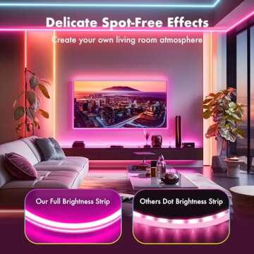 MFWW Neon Rope Lights, 16.4FT RGB LED Strip Lights, App Control, IR Remote, Outdoor IP67 Waterproof, Music Syncing, Flexible DIY Design for Bedroom, Gaming, Party, Christmas Decor