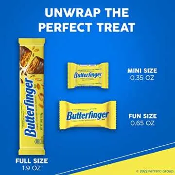 Butterfinger Bulk 18 Pack - Share Size Peanut Buttery Bars