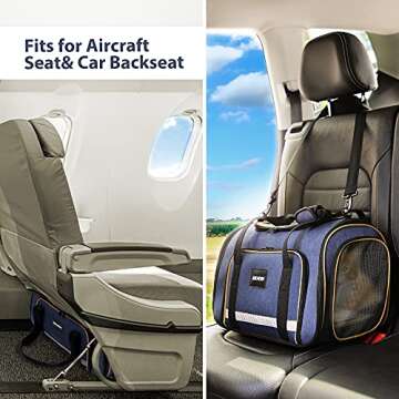 IOKHEIRA Expanding Pet Carrier for Travel and Comfort